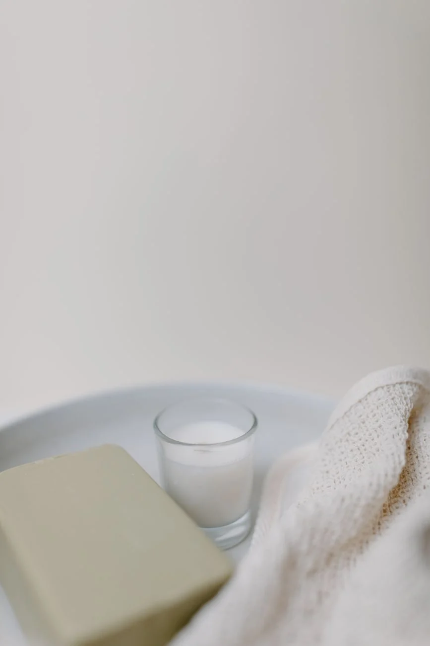 How to clean and store your toys: mild soap and a clean towel laid out for a care routine