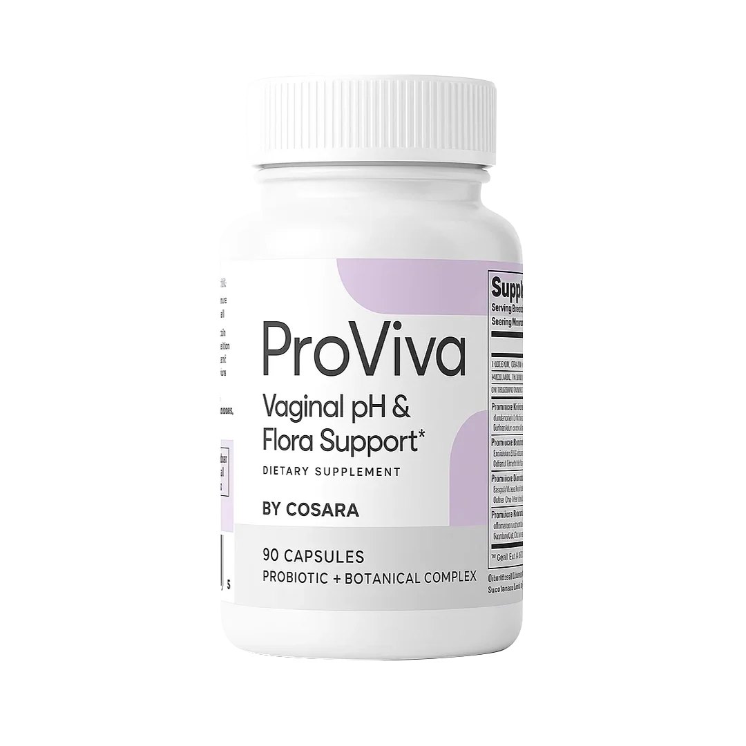 ProViva Vaginal pH & Flora Support dietary supplement bottle
