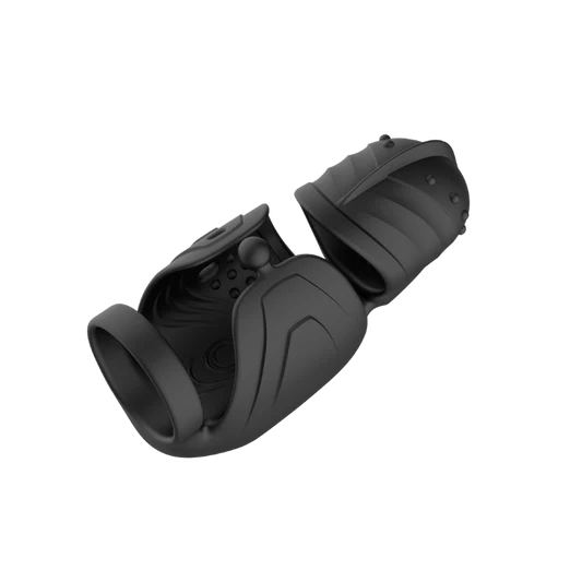 Black penis pump device on transparent background