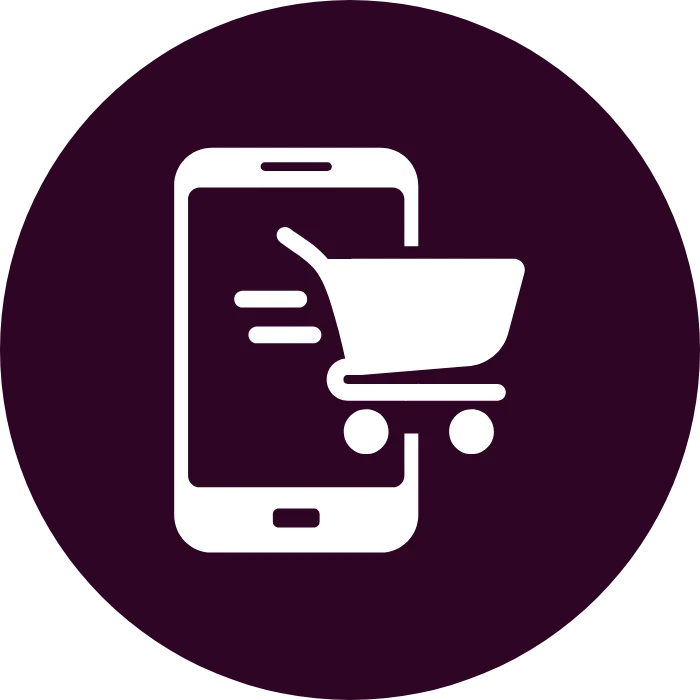 Online shopping icon