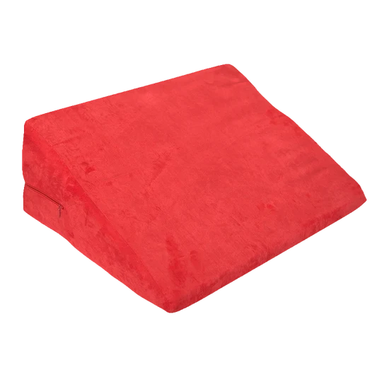 Red wedge cushion on a transparent background