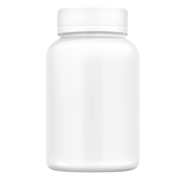 White plastic container with a lid