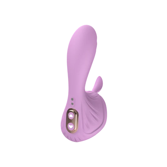 Purple dual vibrator on transparent background