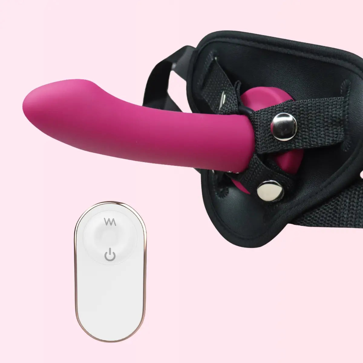 The One Strapon on a pink background