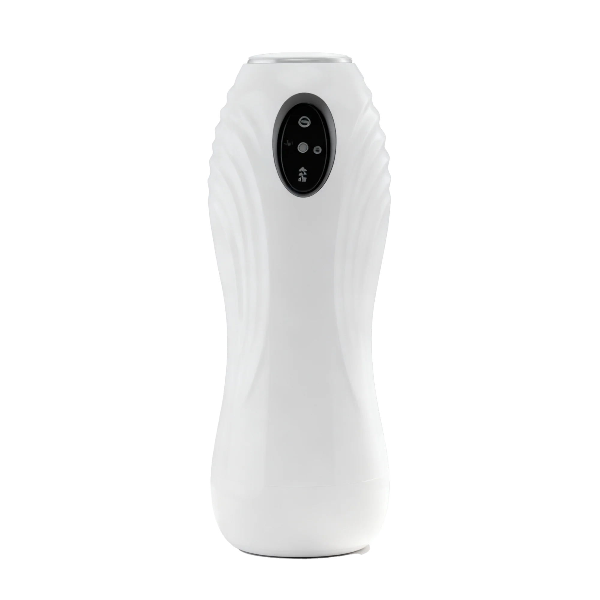 White with black accent male masturbator on a transparent background