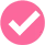 Pink Circle Check