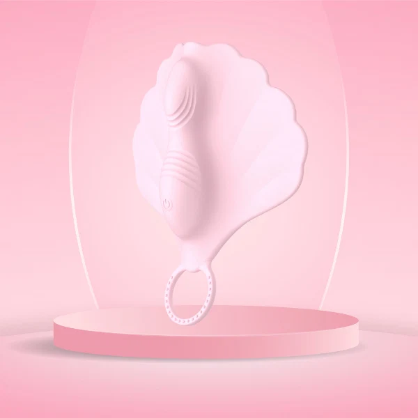 Sophia against a pink background