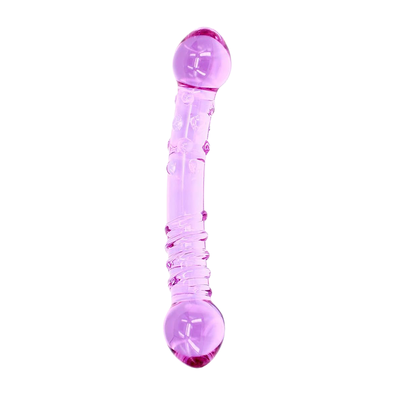 Purple Rain Glass Dildo