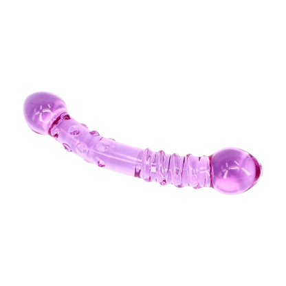 Purple Rain Glass Dildo