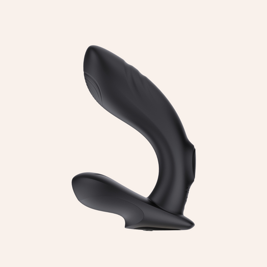 Ralf anal vibrator against a light background