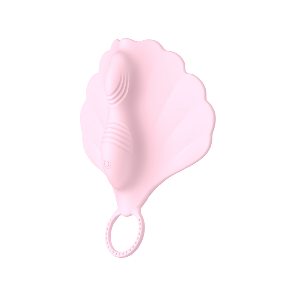 3/4 view of Sophia grinding vibrator with remote